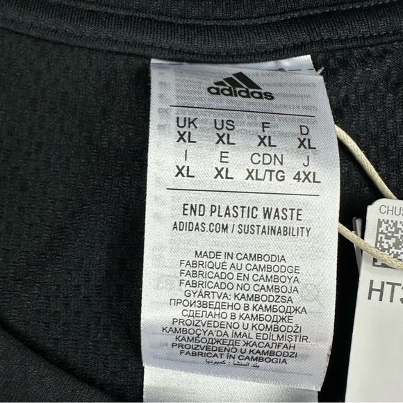 Men’s Adidas Aeroready Sz XL Hustle For The Muscle Training Shirt Black. HT3016. - Picture 6 of 8